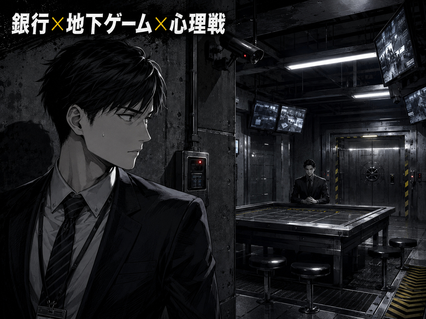 銀行と地下ゲームと心理戦をイメージした『ジャンケットバンク』作品紹介画像